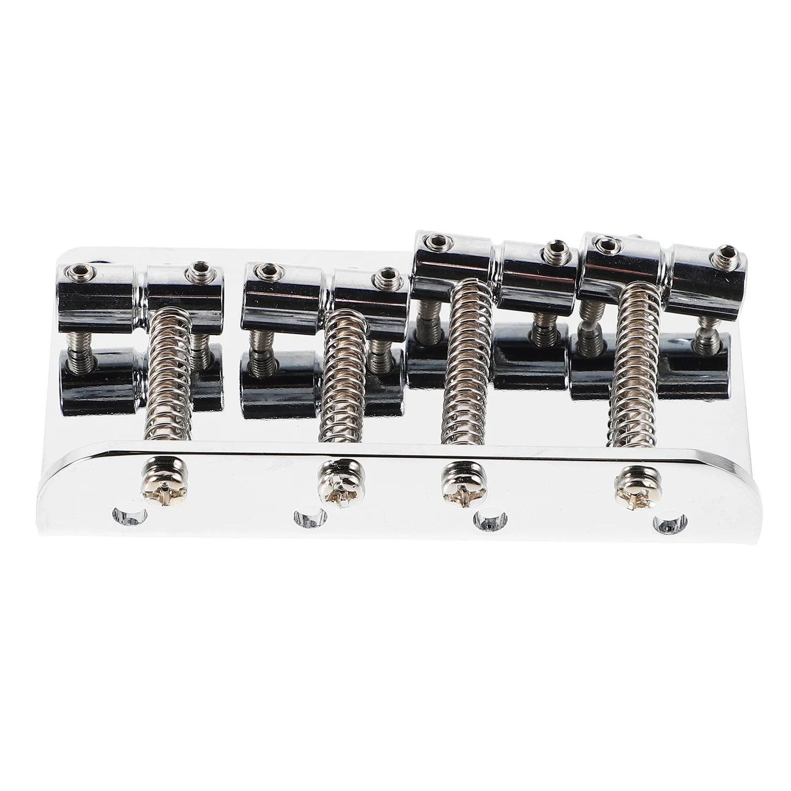 

4 String Bass Guitar Bridge Hard Tail Top Load Stable Metal Bridge Replacement for Electric Bass Guitar Hardware
