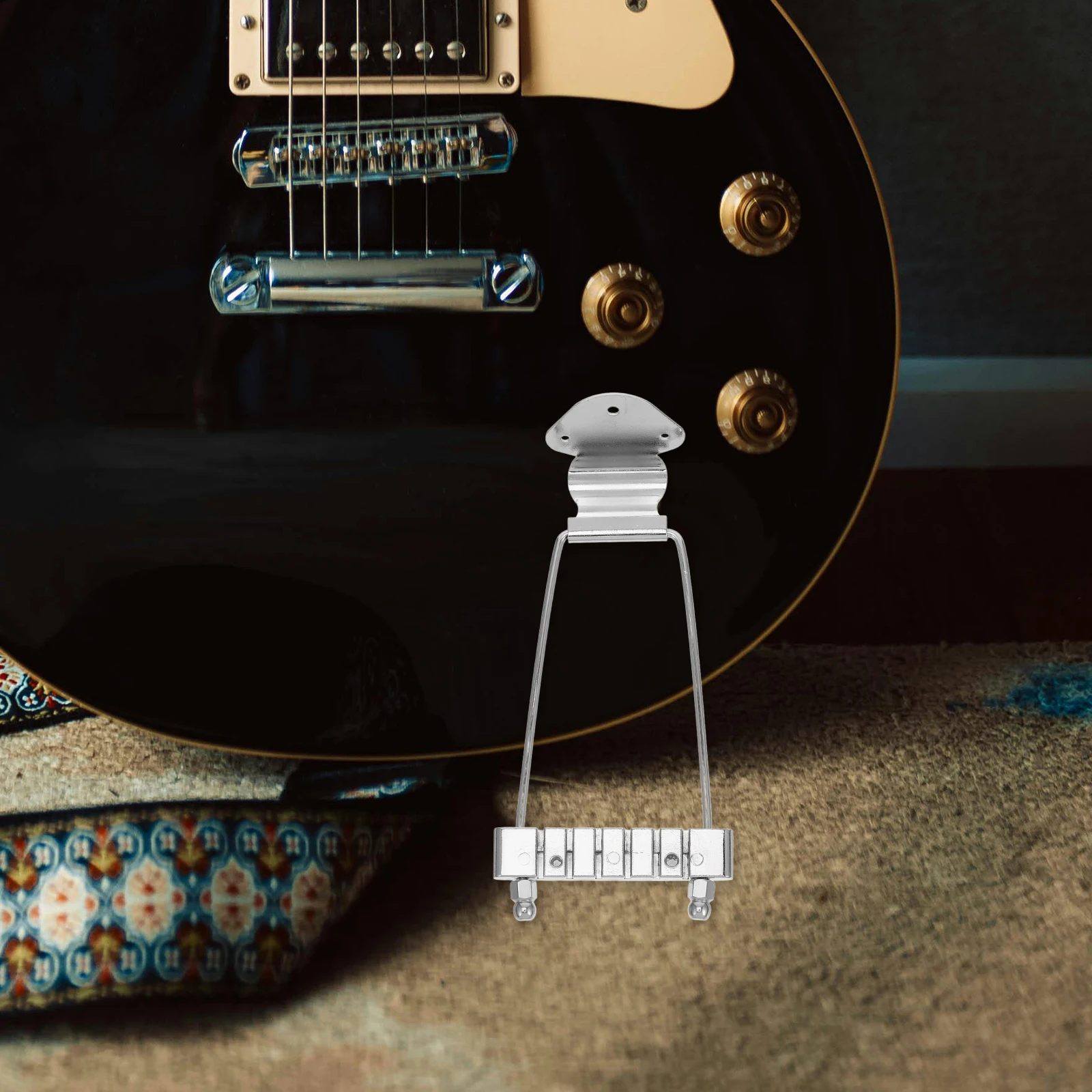

Guitar Bridge Saddle Acoustic Accessories Silver Tailpiece Tailpieces Short Tremolo System Electric Body