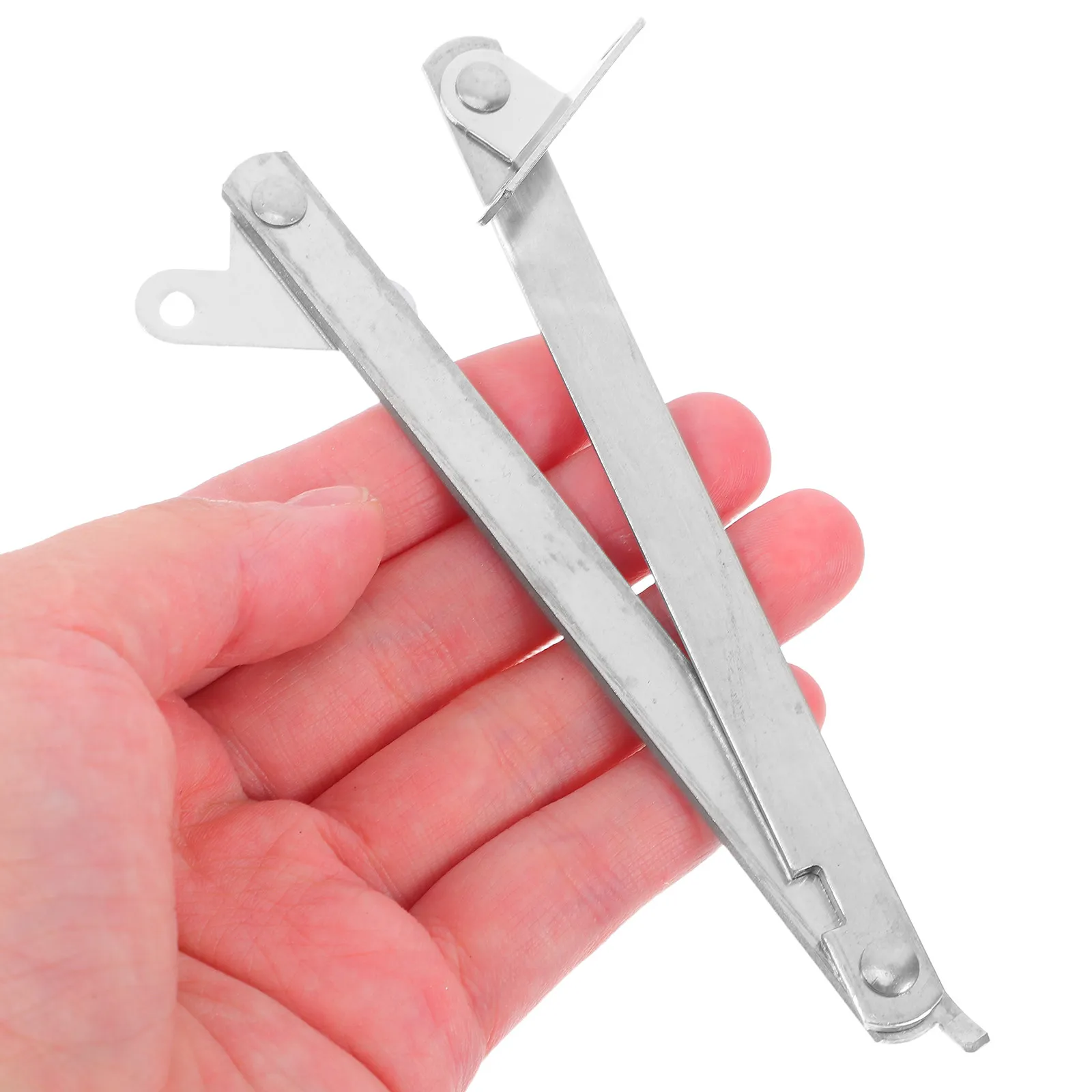 2Pcs Stainless Steel Pull Down Cabinet Lid Support Hinge Folding Furniture Hinge for Kitchen Bathroom Living Room Display Rack