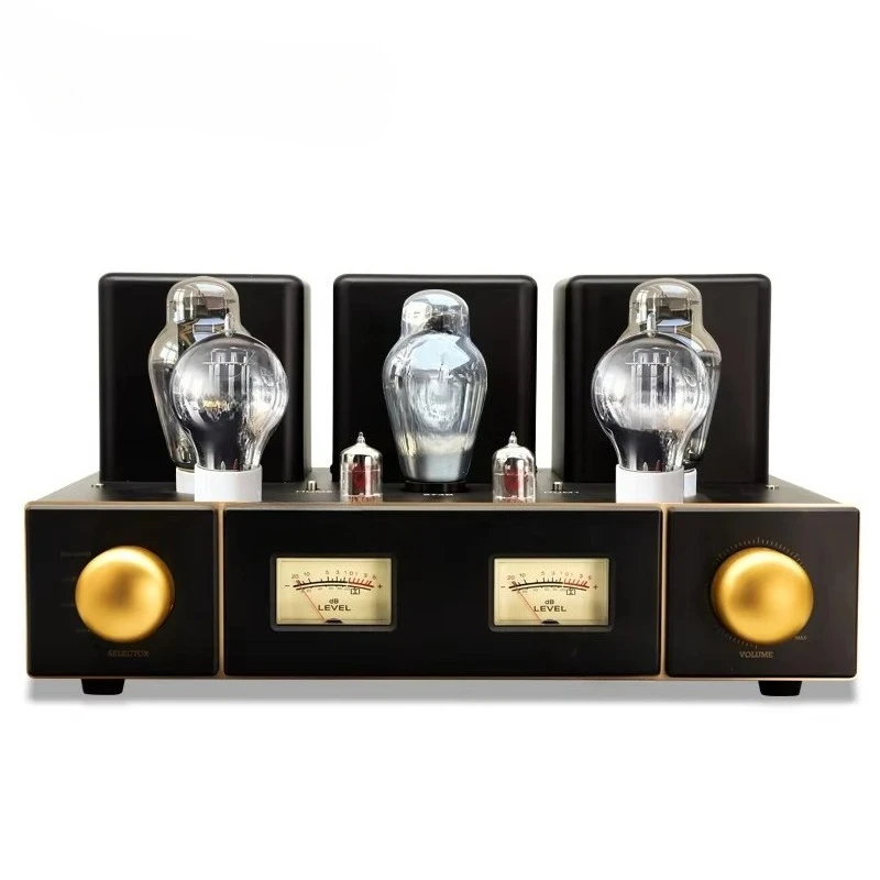 Home Amplifier New Arrival 7 Tube 300B Gold 220v Hifi Audio System Processor 2.0 23KG 2024 Aluminum