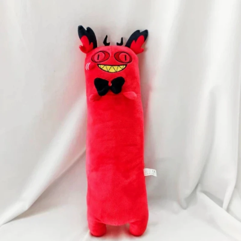 En Stock Hazbin hôtel Alastor chat forme peluche poupée mignon oreiller cadeau de fête Alastor chat canard en peluche poupée unisexe cadeau d'anniversaire
