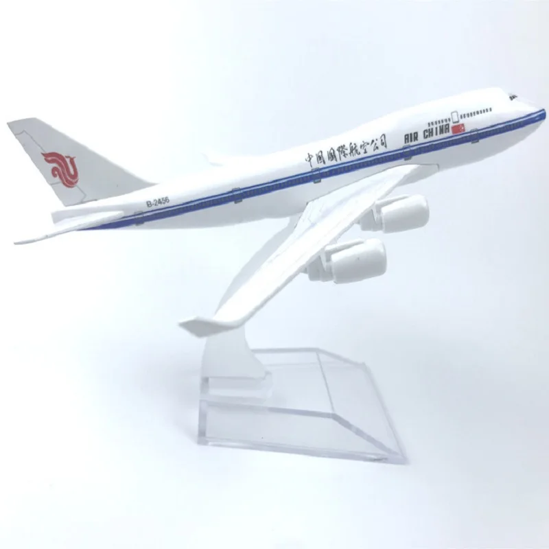 

Aircraft Replica Air China Airlines B747 Airplane Model Aviation Plane Diecast Alloy 16cm Models Aircraft for Collectible Orname