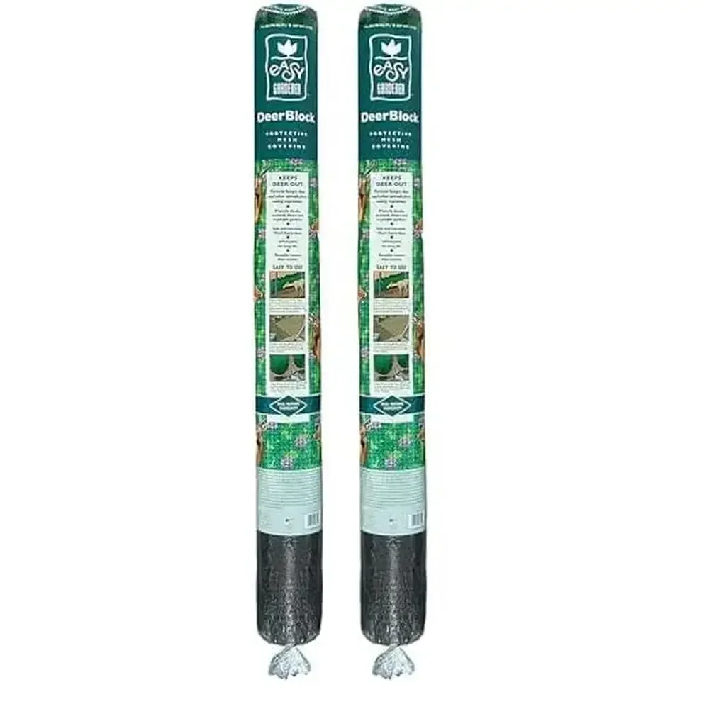 

Deer Netting Fencing 7x100 ft Black Anti-Animal Protection Pack of 2 Easy Install Orchards Crops UV Resistant Landscapes Stops