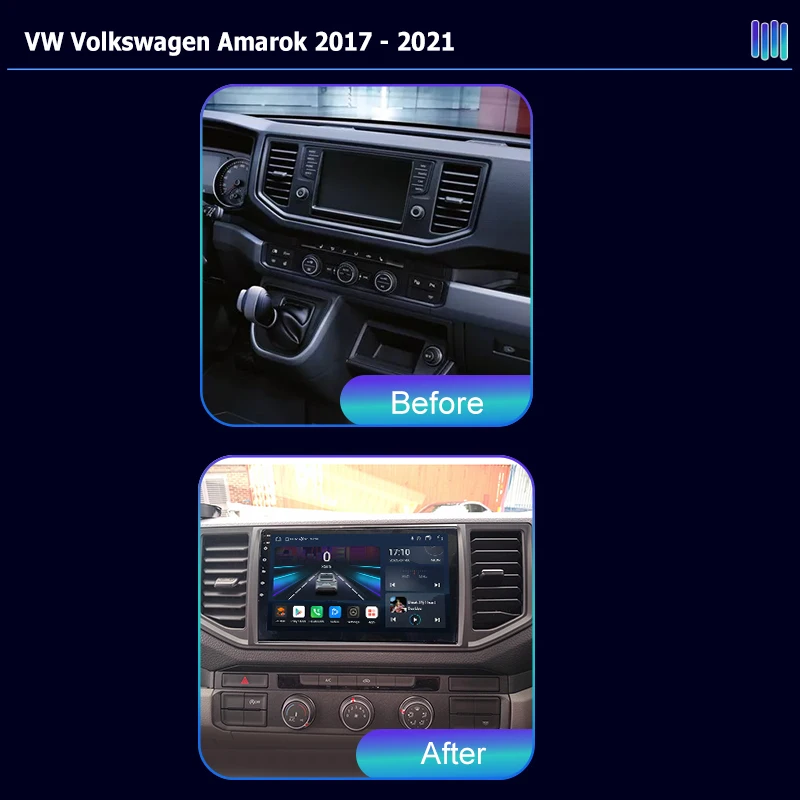 AI VOICE roadivox Android car radio for VW Volkswagen Amarok Crafter Van Man 2017 stereo GPS Navigation video Multimedia Player