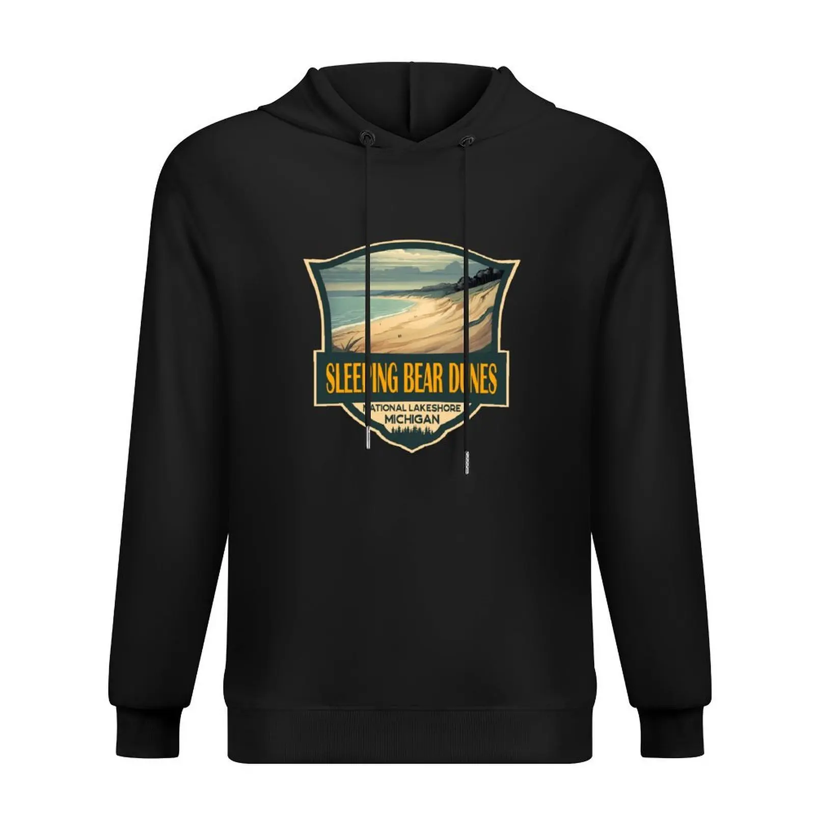 

Sleeping Bear Dunes National Lakeshore Travel Retro Badge Hoodie mens clothes fashion men korean style clothes man hoodie