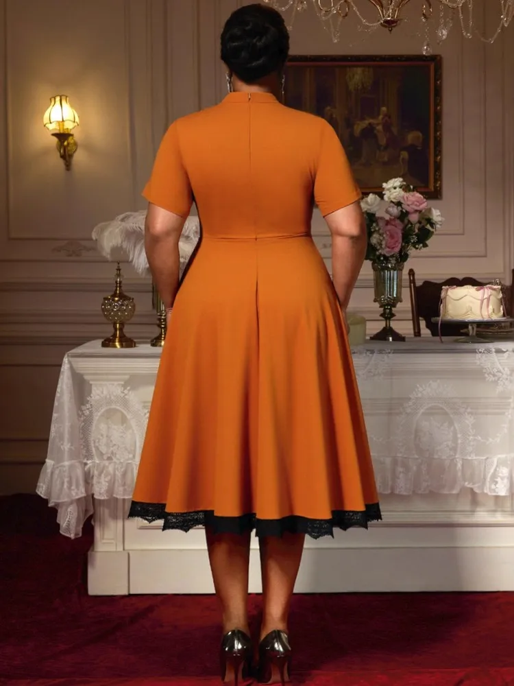 L-4XL Plus Size Clothes Dresses Women Robes 2026 Spring Summer Street Style Casual 3XL 4XL Big Size Midi Dress Oversize