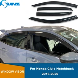 Fenster Deflektor Für Honda Civic Hatchback 10th Gen FC FK 2016 2017 2018 2019 2020 2021 Fenster Visier Regen Guard vent Sonne Schatten