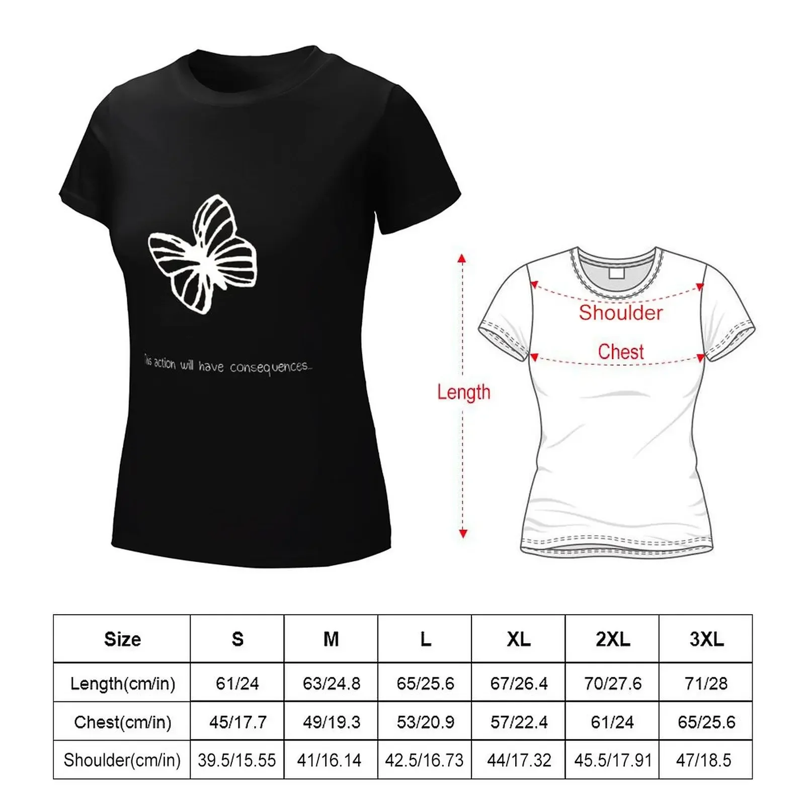 This Action Will Have Consequences... (White) T-shirt aesthetic clothes summer tops Women's clothing