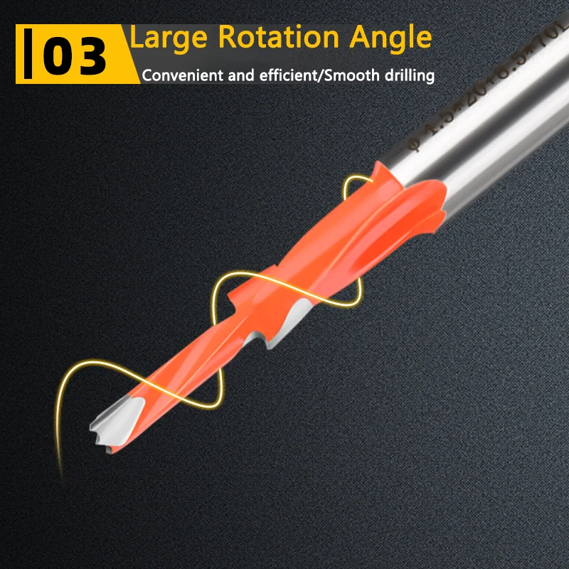 

High-Quality Step Drill Bit Set - Hardwood Killer with Wear-Resistant Sharp Blade and Large Chip Removal Groove, Convenient and