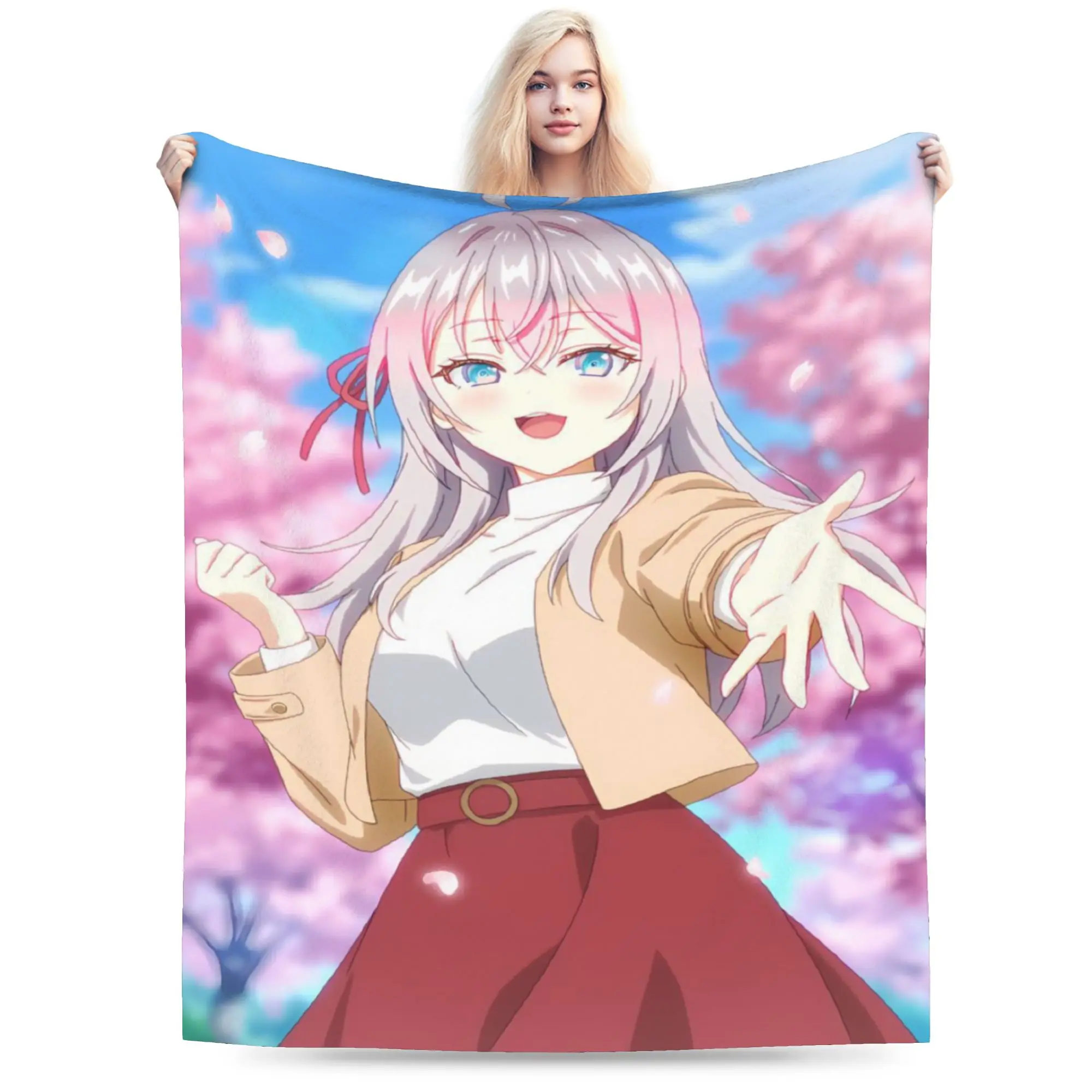Alya Sometimes Hides Her Feelings in Russian Blanket Merch Home Decorative Throws And Blankets Soft Coral Fleece Plush