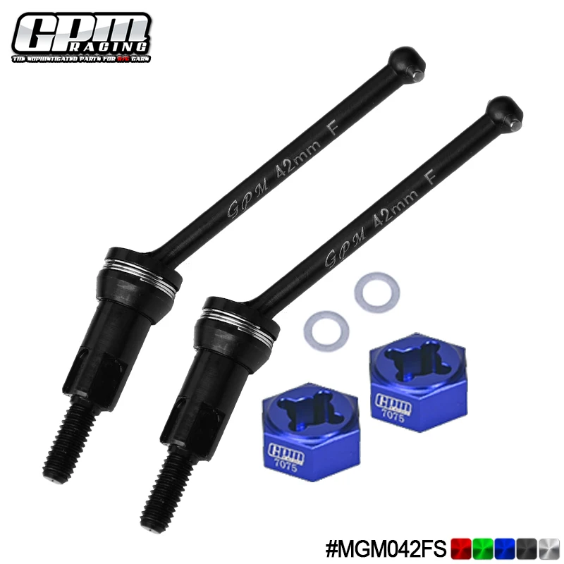 GPM CS Front CVD Drive Shaft 42mm &7075 Alloy Wheel Hex ARRMA 1/16 Mojave Grom ARA2104