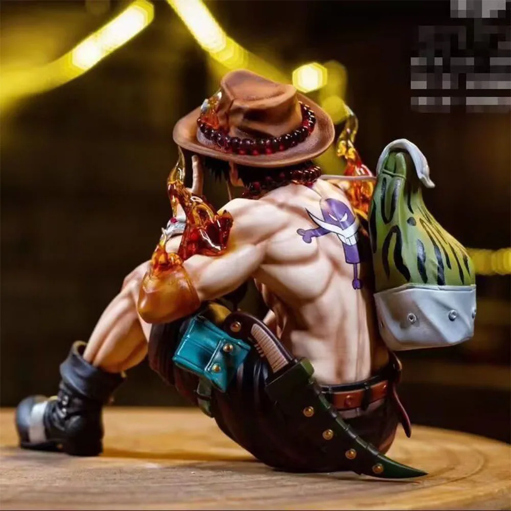 أنيمي يجلس قبضة النار الرقم البلاستيكية ، قطعة واحدة ، نموذج الآس ، زخرفة سطح المكتب ، نموذج تحصيل ، الأحمر والأصفر ، اللعب العصرية ، لعب الهدايا ، جديدة #2