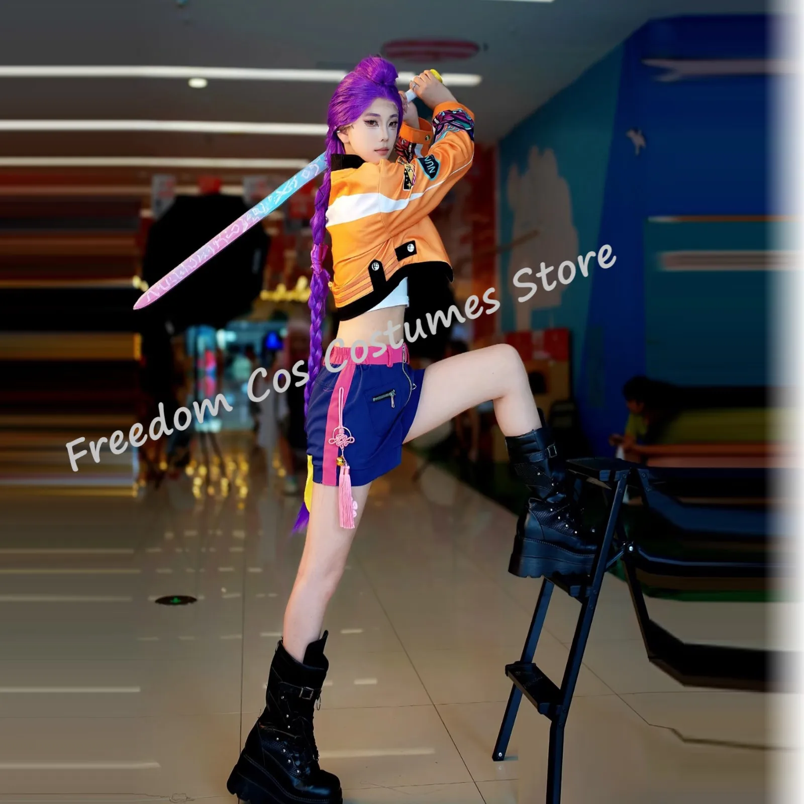 NUOVO Anime KPop Demone Cos Hunters Superstar Rumi Costume Cosplay parrucca Set completo Ragazza Gruppo Lumi Vestito Donna Halloween Party Gioco di ruolo