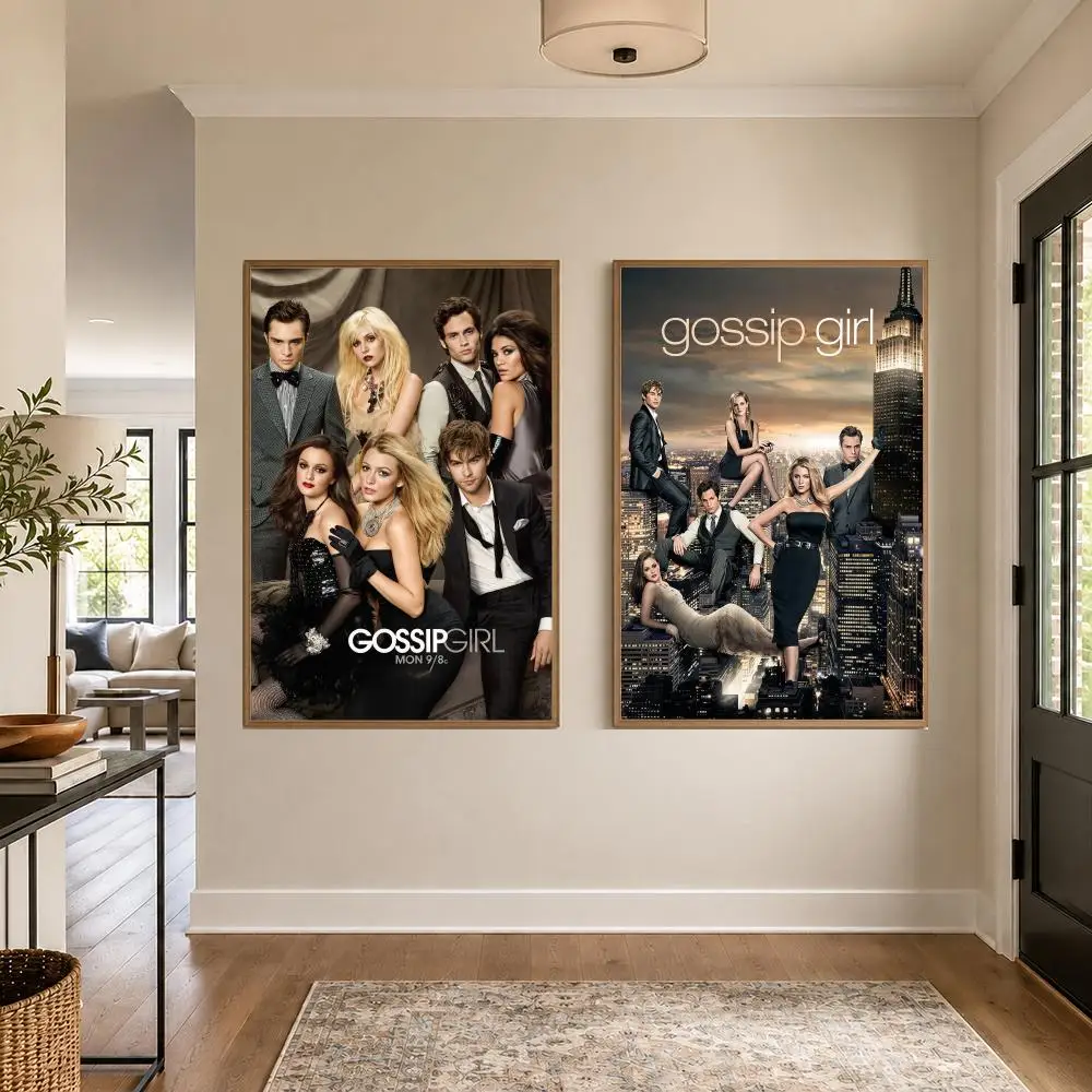 Series Drama Gossip Girl Poster Graphic Wall Art Poster HD Waterproof PP Paper Print for Bedroom Living Room Office Decor Gift
