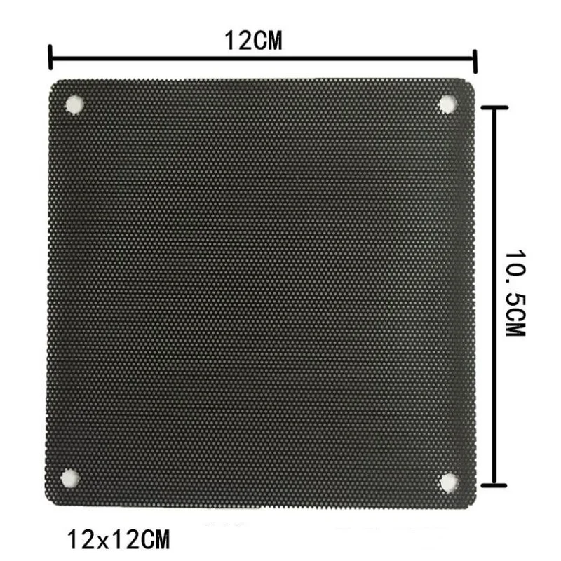 5PCS/lot 120mm Black PVC PC Fan Dust Filter Dustproof Case Computer Mesh Dust Covers Dustproof Filter