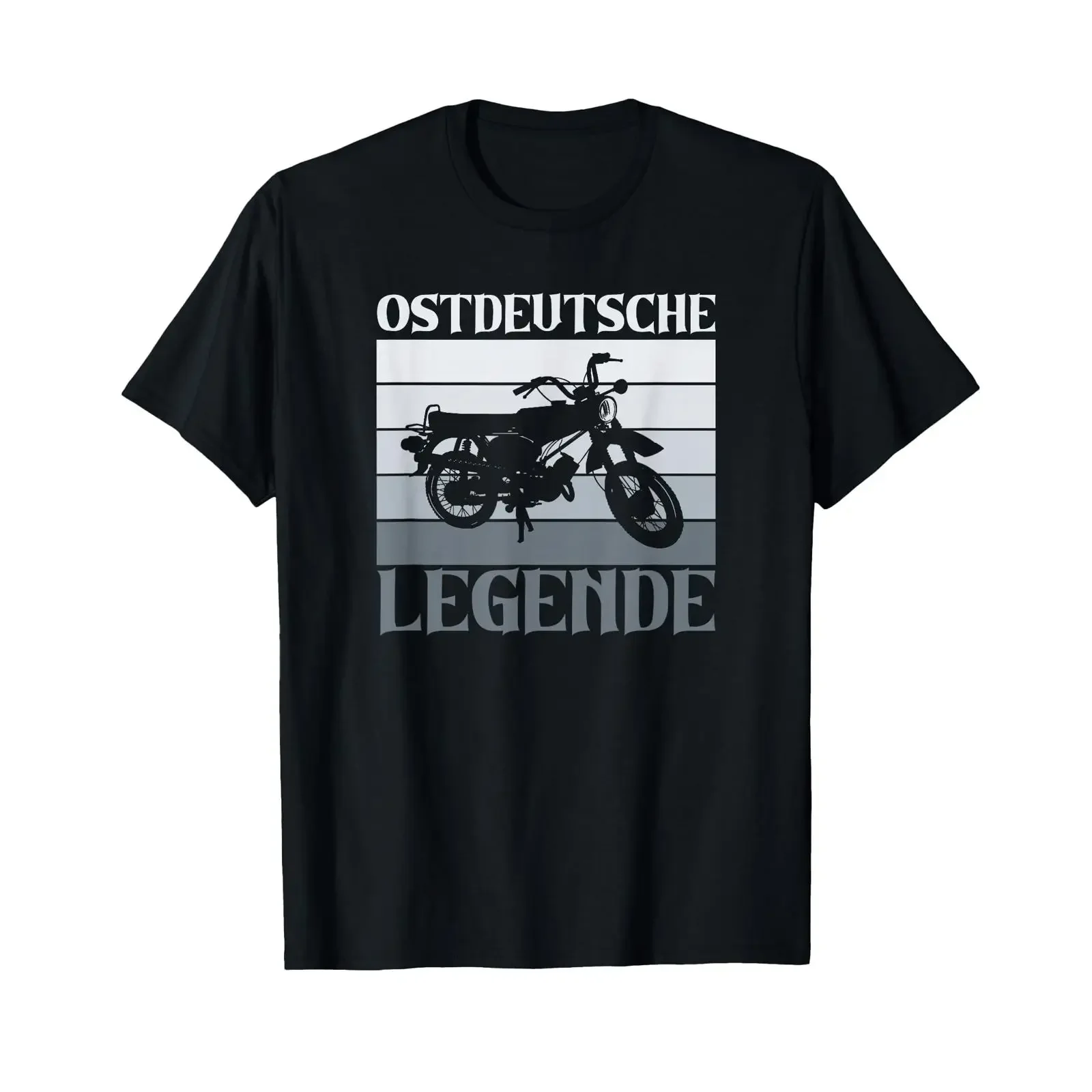 East German Legend Simson DDR Moped Two Stroke S51 Vintage T Shirt black vintage Washed homme Slightly fashion Soft Breathable