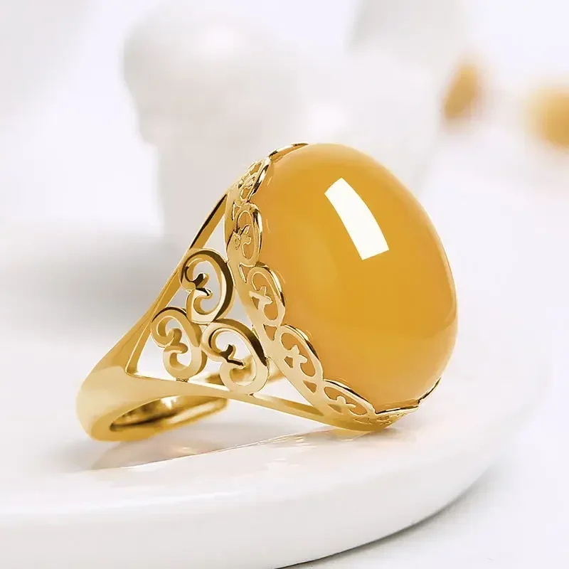 1 шт. винтажное зеленое кольцо с имитацией агата для мужчин, этнический элемент с гравировкой, серебряное кольцо, ювелирные изделия для рук Кольцо