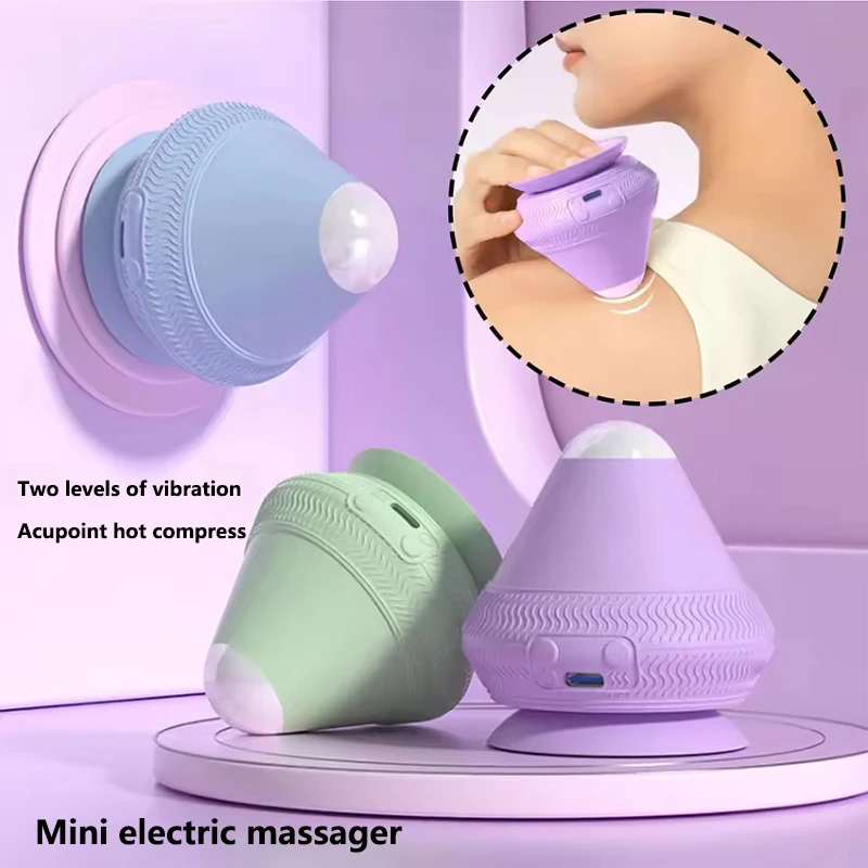 Electric Silicone Massager Ball Fitness Relax Massage 2 Gear Vibration for Pain Relief Waist Back Neck Shoulder Massage Ball