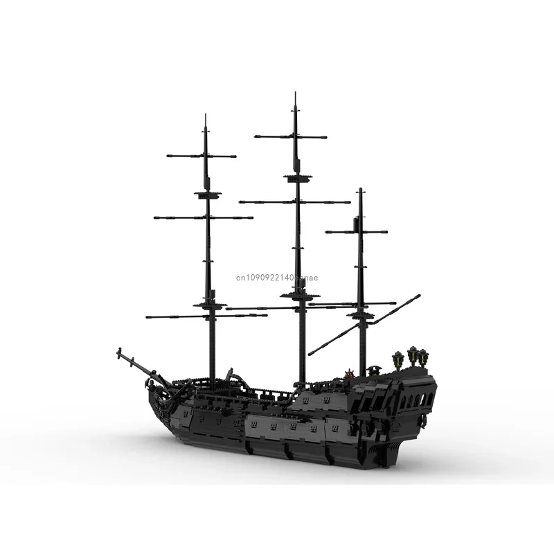 3456pcs Moc Creative Pirates The Black Pearl Ship Building Blocks Boat Model Caribbean Adventure Assemble Brick Toy Gift for Kid