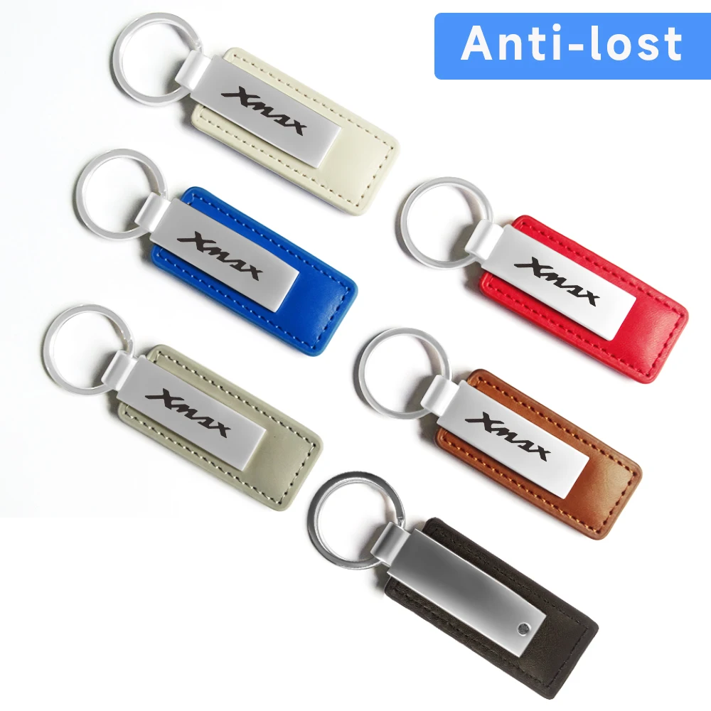 fit For Yamaha X max XMAX N max Leather Splicing Waist Hanging Car Keychain Metal Key Ring Chain Motorcycle Keyring Accessories - Image 2