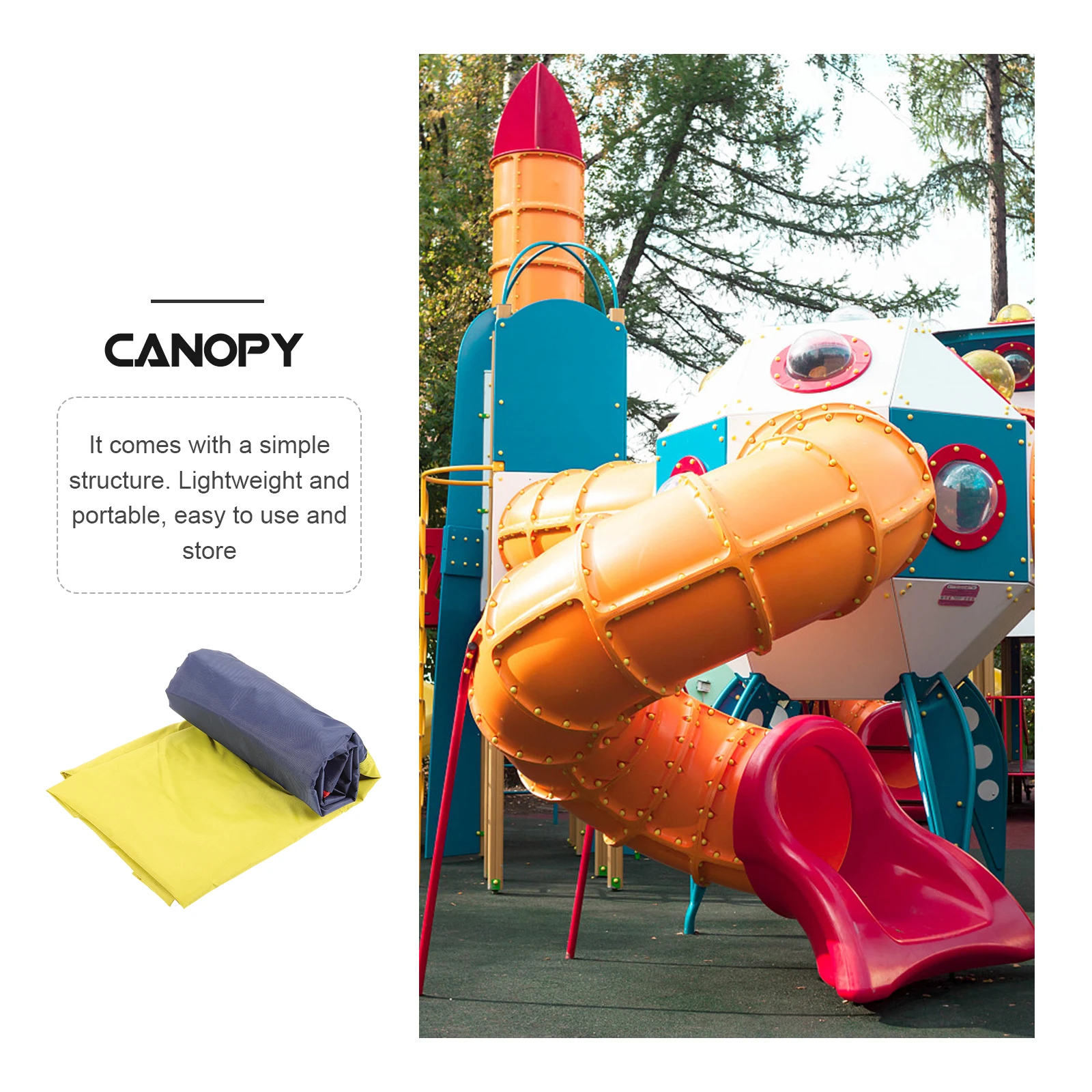 

Waterproof Sunshade Canopy 132x226cm Red Durable Playground Cover Swing Replacement Top Tarps Outdoor Garden Patio