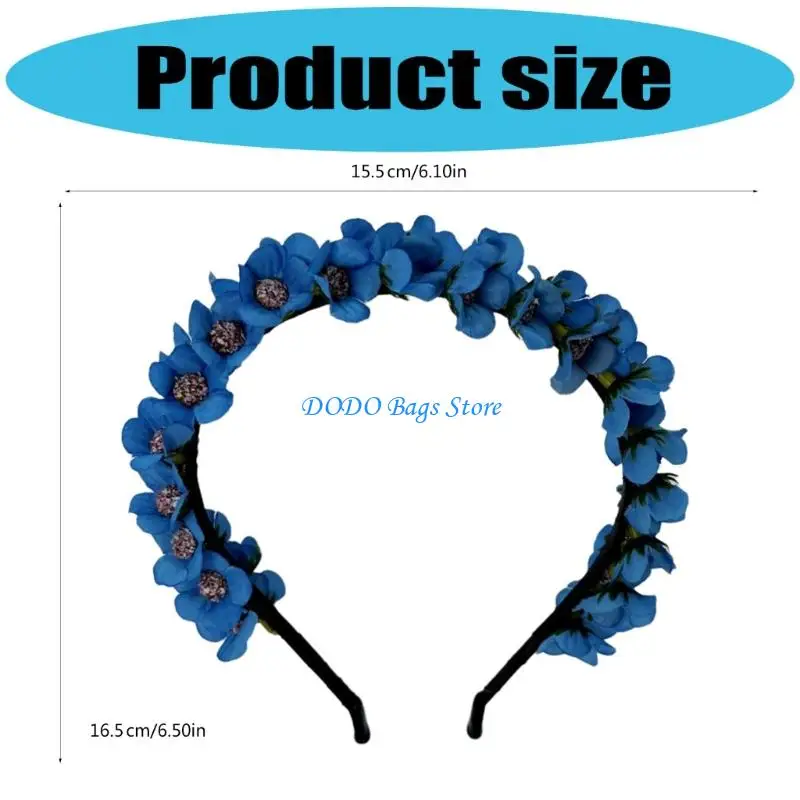 ربطة شعر على شكل زهرة صناعية، إكسسوارات شعر أنيقة للاستخدام في الهواء الطلق للبالغين