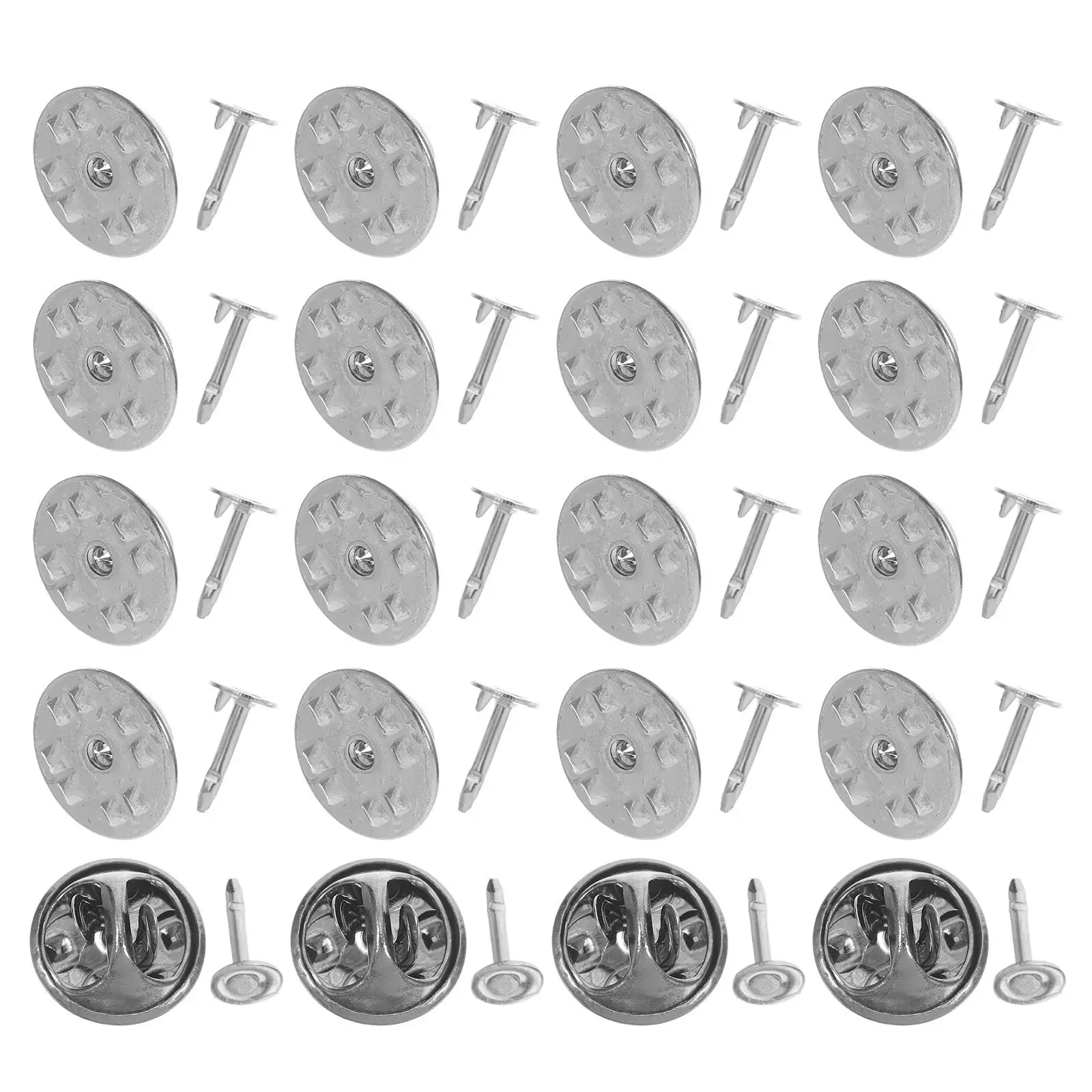 

100pcs Butterfly Hat Buckle Brooch Pins Copper Clutch Badge Insignia Enamel Tie Tack Metal Nameplate Craft Supplies Jewelry