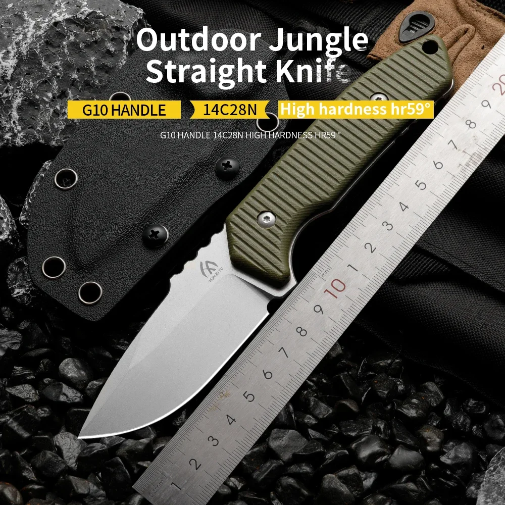 High quality multifunctional fixed blade - outdoor camping, rescue, and emergency survival knife, men's gift