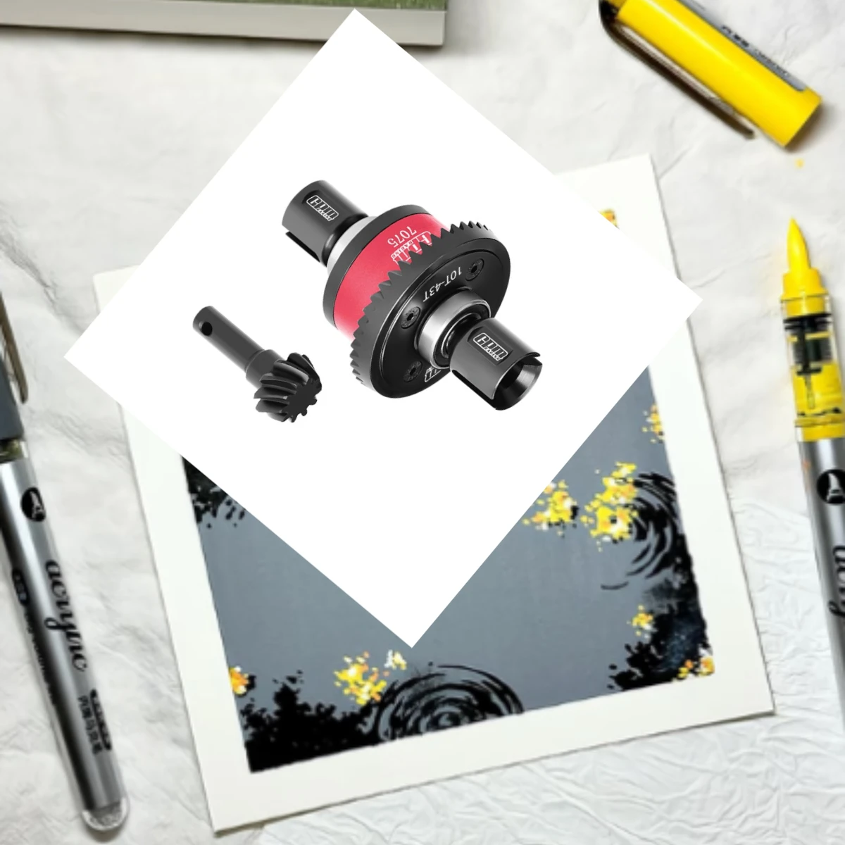 

Комплектные передние/задние дифференциалы GPM из стали 20CrMnTi + алюминия 7075, 10/43T для TRAXXAS 1/8 Sledge 95076-4