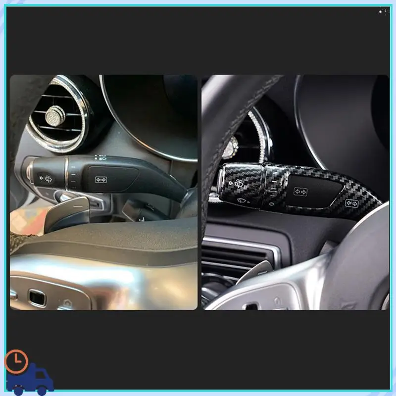For Mercedes-Benz Vito C200 E-Class GLC GLK GLA CLA Interior Modified Cruise Lever Wiper Shift Lever Decoration Frame