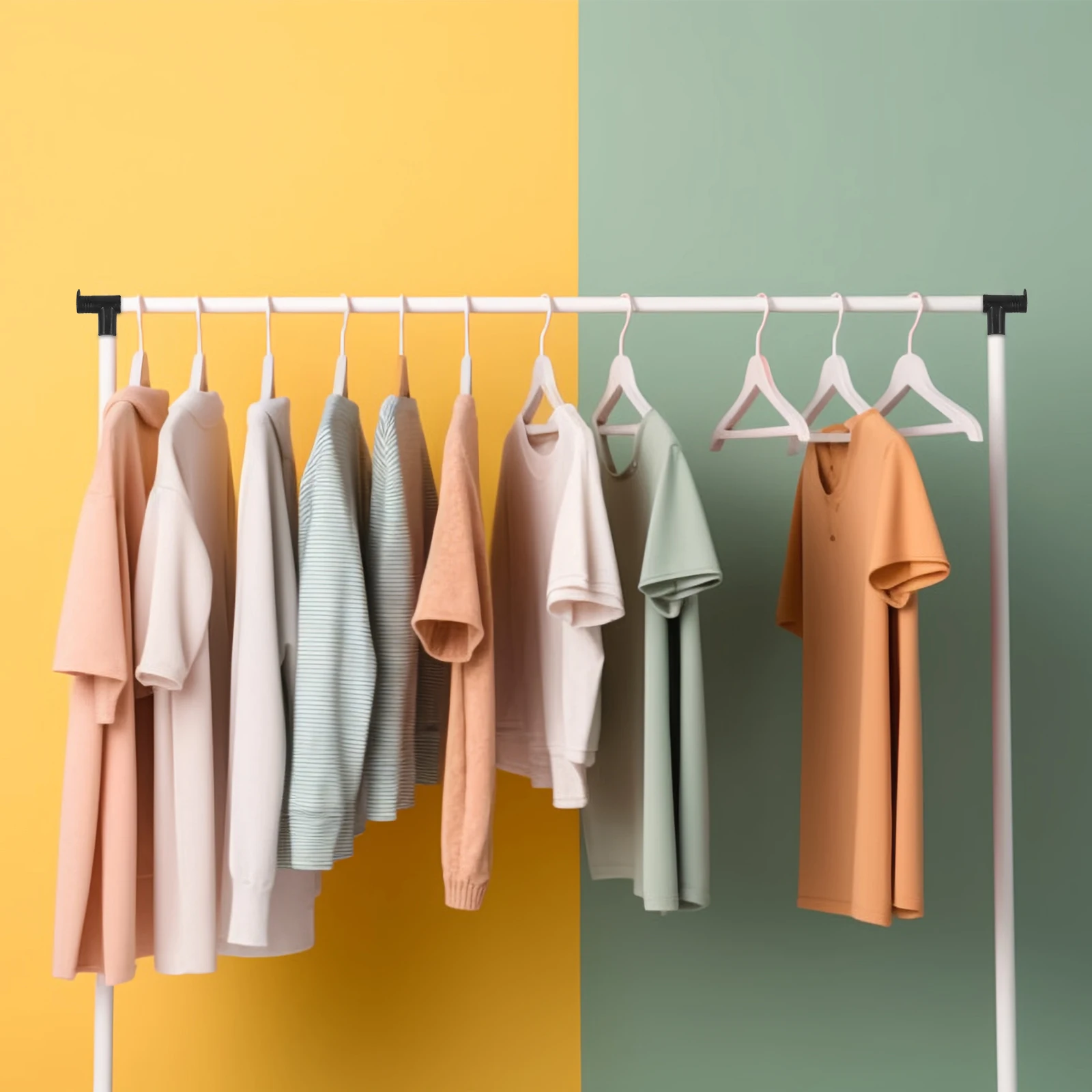 

2pcs Right Angle Joint Plug Black Clothes Rack Connector Plastic Joints for Bedroom Clothes Drying Rack Accessories