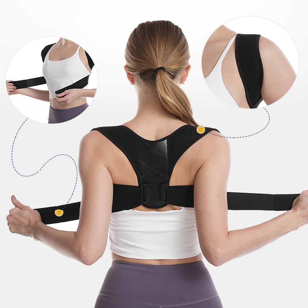 Posture Corrector Clavicle Spine Back Brace Belt Adjustable Back Shoulder Lumbar Posture Correction Posture Support Body Shape