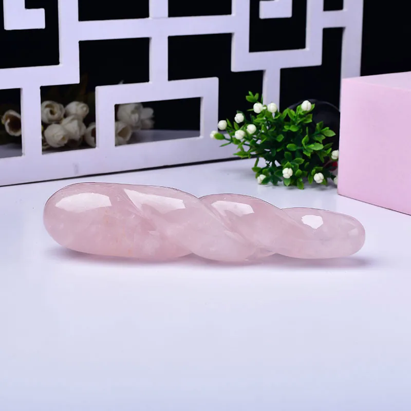 Pink Crystal Massage Stick Girl Kegel Exercise Massage Stick Jade Crystal Women's Sexual Products Massage Sticks in Various Size