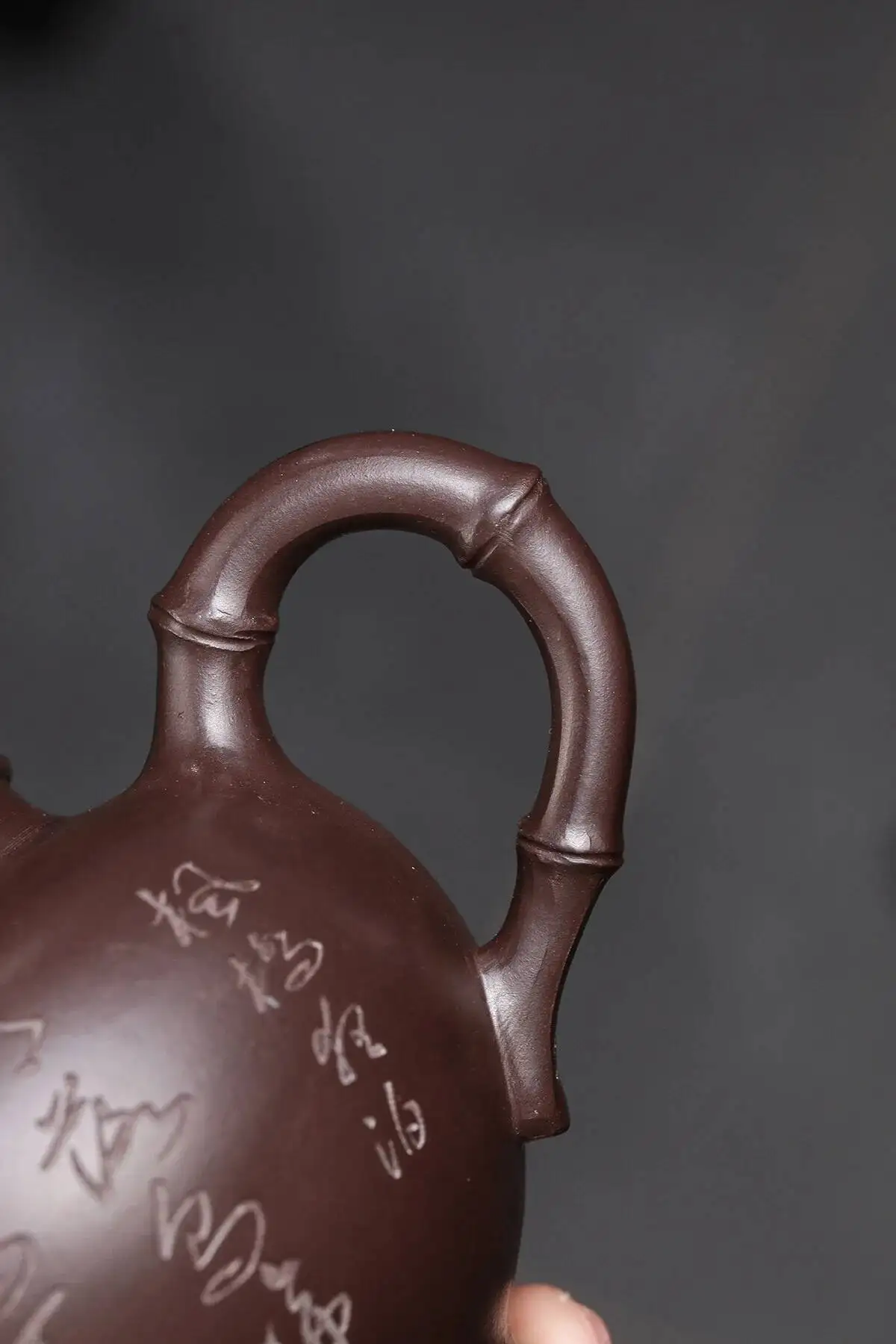 Hoyihm 370Ml Handgefertigte Yixing Lila Ton Teekannen Handgefertigter Bambus-Verbindungs-Topf Roh-Erz Lila Schlamm Teekanne Zisha Teeset Sc57E7Ba355Cc4E5D92Fedd398D5A98D55