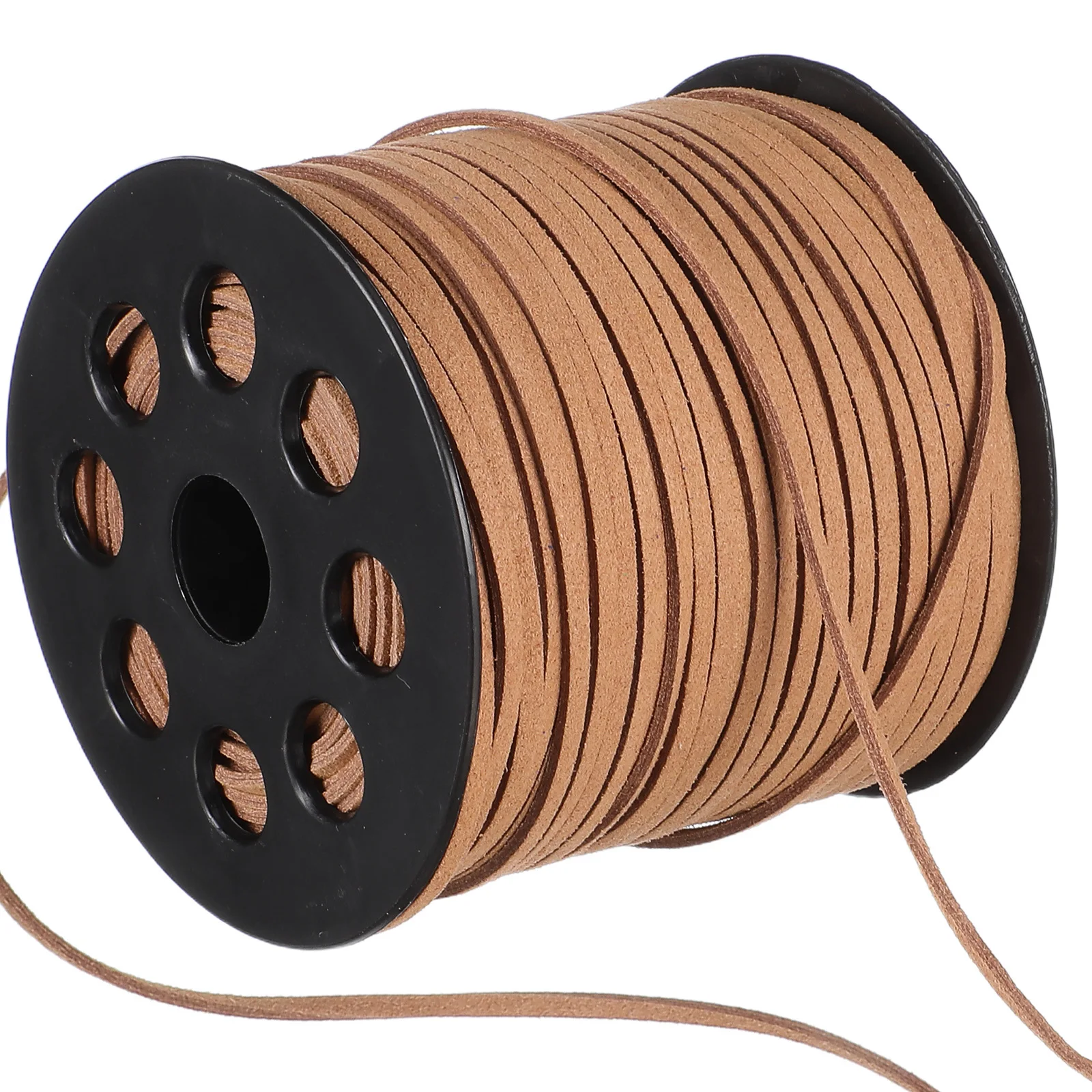 

1 Roll 2.6mm Flat Faux Rope Cord for DIY Jewelry Making Bracelets Necklaces Craft Supplies Khaki DIY Rope Cord