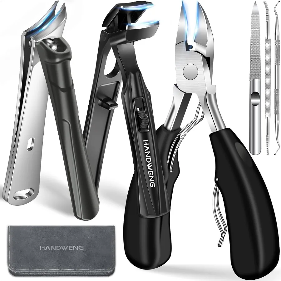 

2025 Toenail Clippers for Seniors Thick Toenails Angled Head Large Toe Nail Clippers for Thick Nails for Men Heavy Duty Ingrown