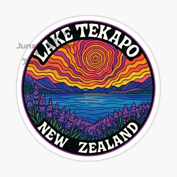 

NEW ZEALAND LAKE TEKAPO LAKE TAUPO Scenery Touring Car Stickers Vinyl Self-Adhesive Decorative Decals Car Accessories