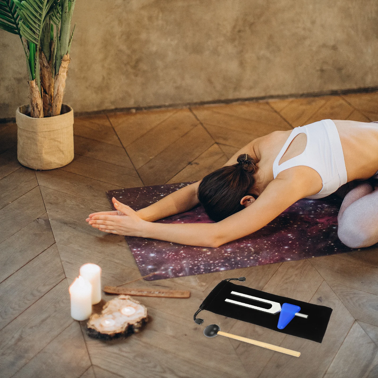 

1Set Therapy Tuning Fork Set Aluminum Alloy Sound Instrument Durable for Chakra Meditation Relax Turning Fork Set for Therapy