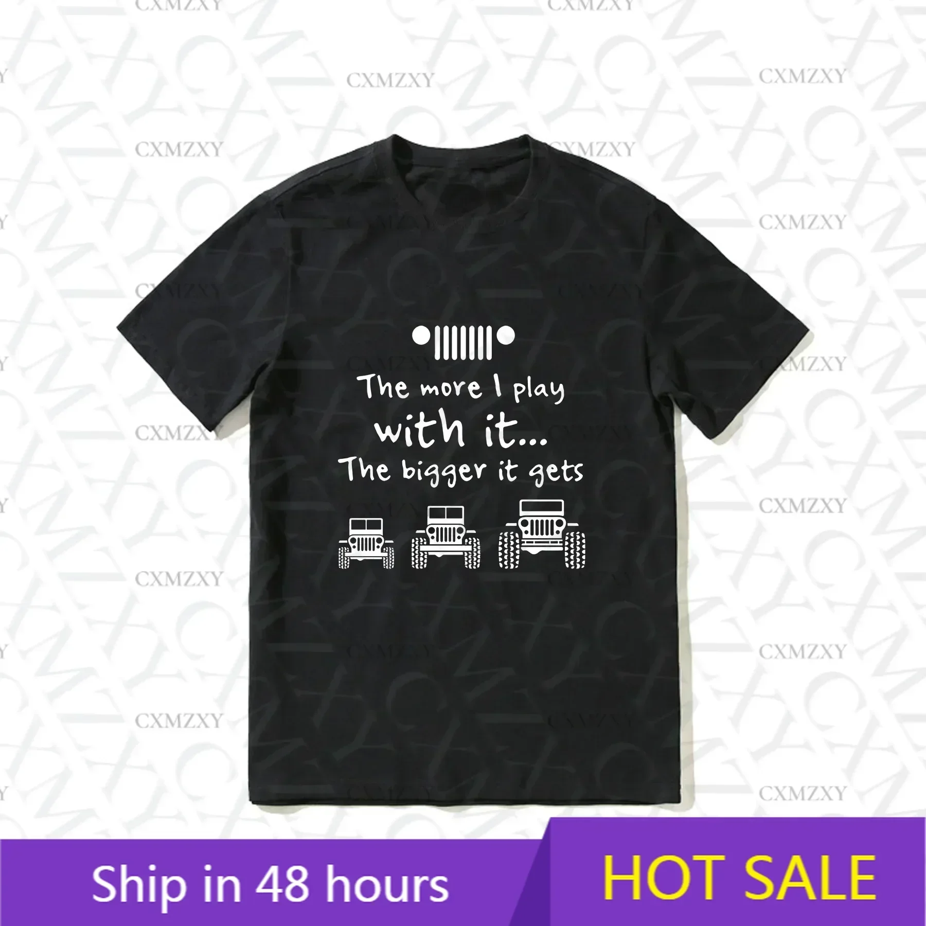 

Hot Sale Summer 100% Cotton The More I Play with It The Bigger It Gets T Shirt Men Hip Hop Streetwear T-shirt