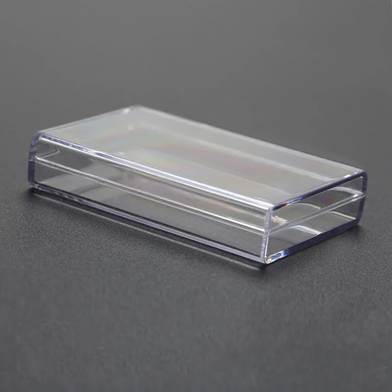 Rectangular Transparent Plastic Storage Case Playing Card Container Poker Cards Storage Box for Club Entertainment Venues