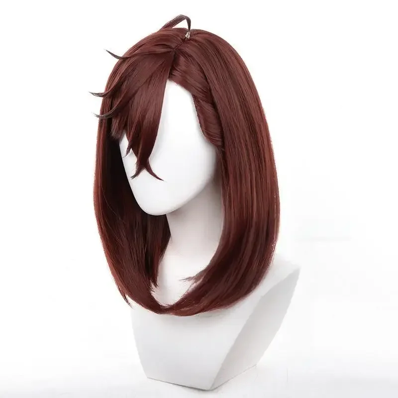 Anime Dandadan Momo Ayase Cosplay Wig Girls Red Brown Short Hair Heat Resistant Synthetic Wigs Halloween Prop