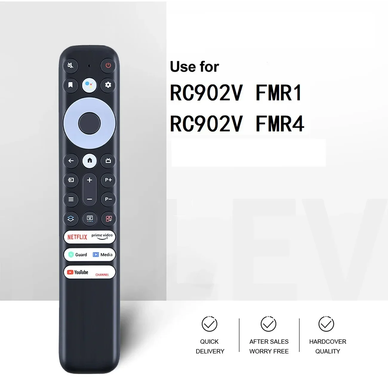 

Replacement Remote Control Fit for TCL TV with Netflix RC902V FMR1 FMR4 FMR5 FMR7 FMR9 50P725G 55C728 75C728 No Voice Function