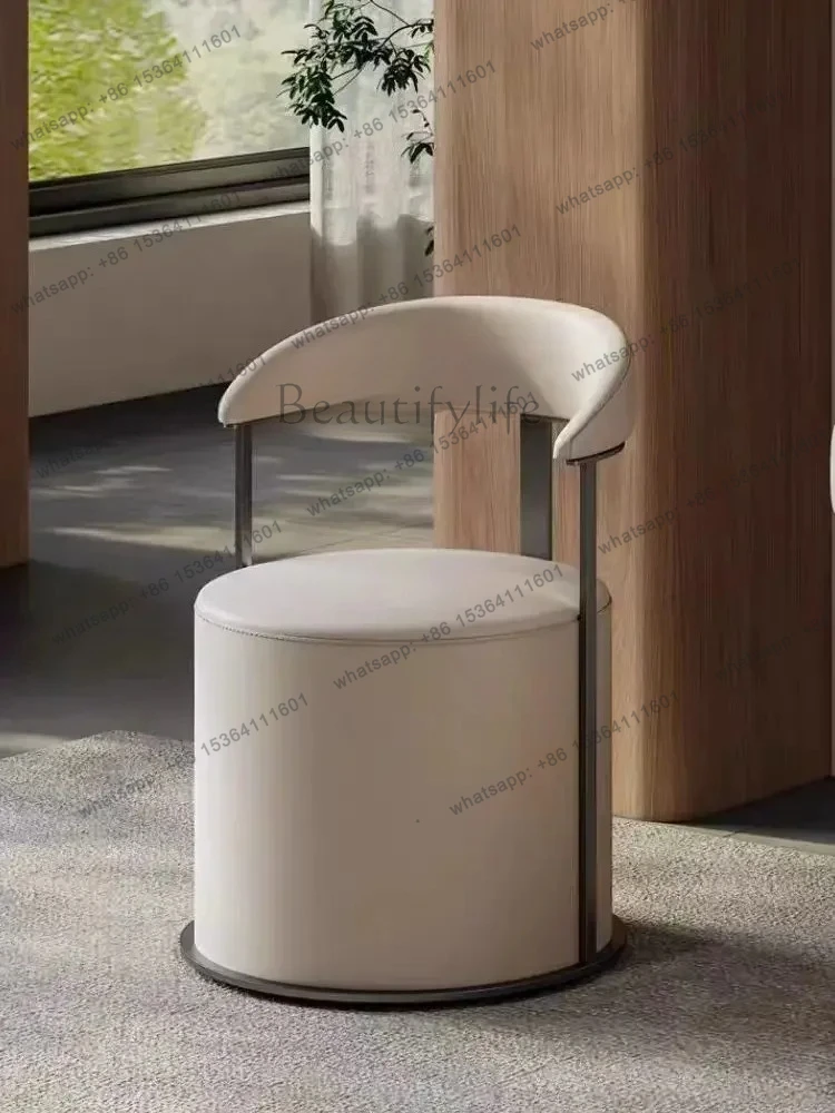 light luxury tea chair backrest balcony sofa stool makeup dressing stool study reception negotiation chair