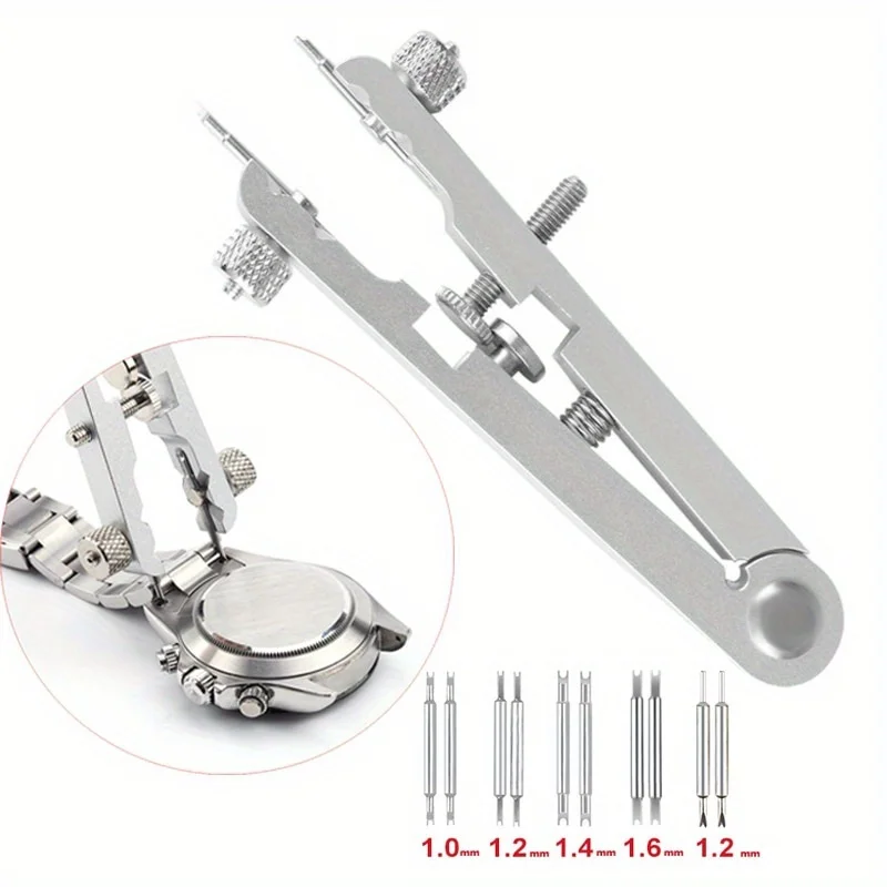 Watch Spring Bar Plier Tool Set with Extra Replacement Tips for Watch Strap Band Removal Repair Tool Kit