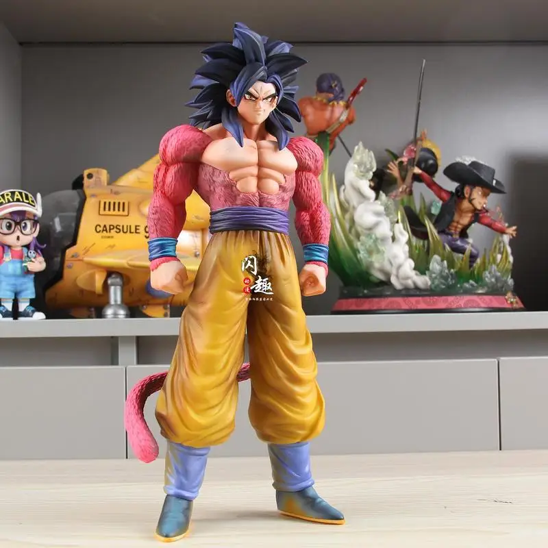 Dragon Ball Z Son Goku modelo Anime DBZ Super Saiyan 4 figuras de acción de juguete 28cm Manga SSJ4 estatuilla PVC GK estatua adornos regalo
