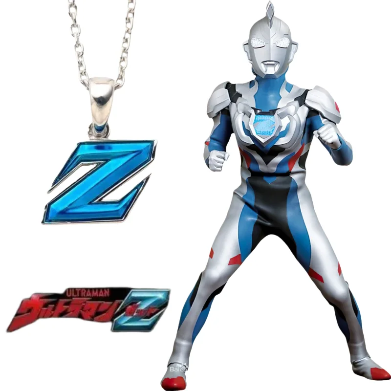 

Ожерелье BANDAI Ultraman Z, детская игрушка, мультяшный аксессуар, сувенир по мотивам фильмов и сериалов, модный трендовый кулон, ценный подарок