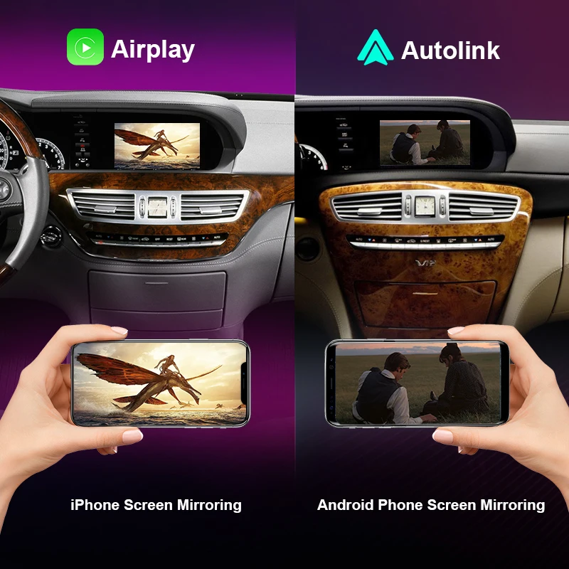 Wireless CarPlay for Mercedes Benz S-Class / CL W221 2006-2012 ,with Android Auto Mirror Link AirPlay Car Play Functions