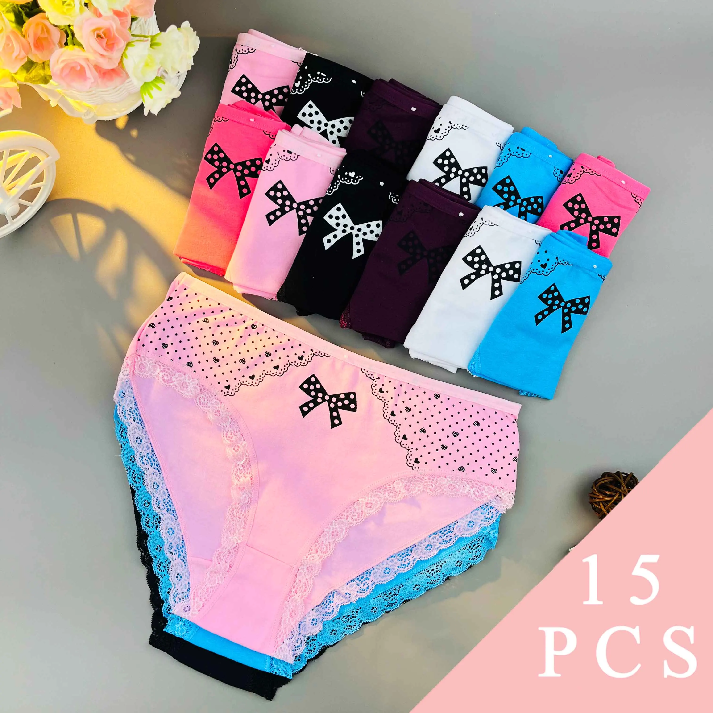 [15-pieces-culottes-douces-a-imprime-cœur]-culottes-triangulaires-en-dentelle-taille-haute-pour-femmes-de-grande-taille-douces-pour-le-quotidien-et-le-decontracte-6-couleurs-vives