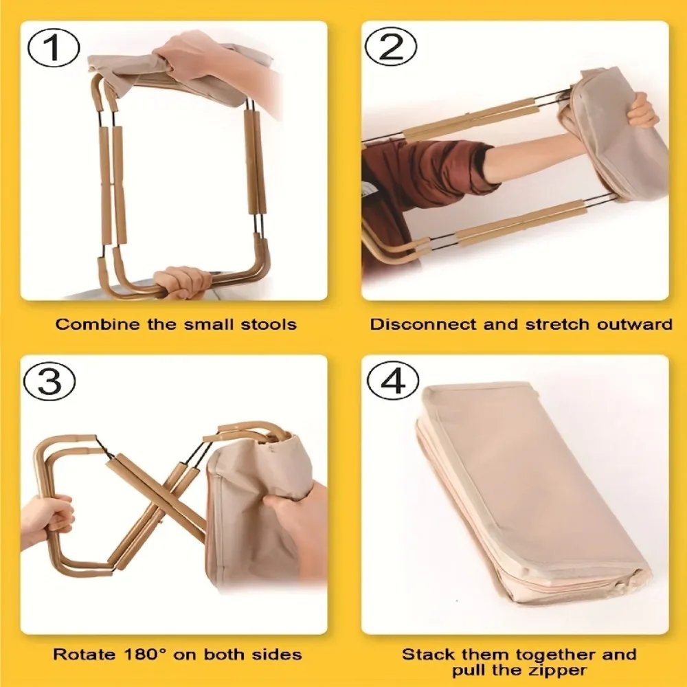 مقلمة خارجية قابلة للطي، مقعد صغير للتخييم والصيد، كرسي مقلمة للسفر والترفيه