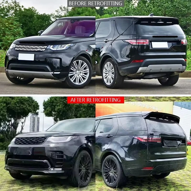 New Car Modification 2014-2016 Front Bumper and Rear Bumper Body Kit with Fog Light Cut-Outs for Discovery 5